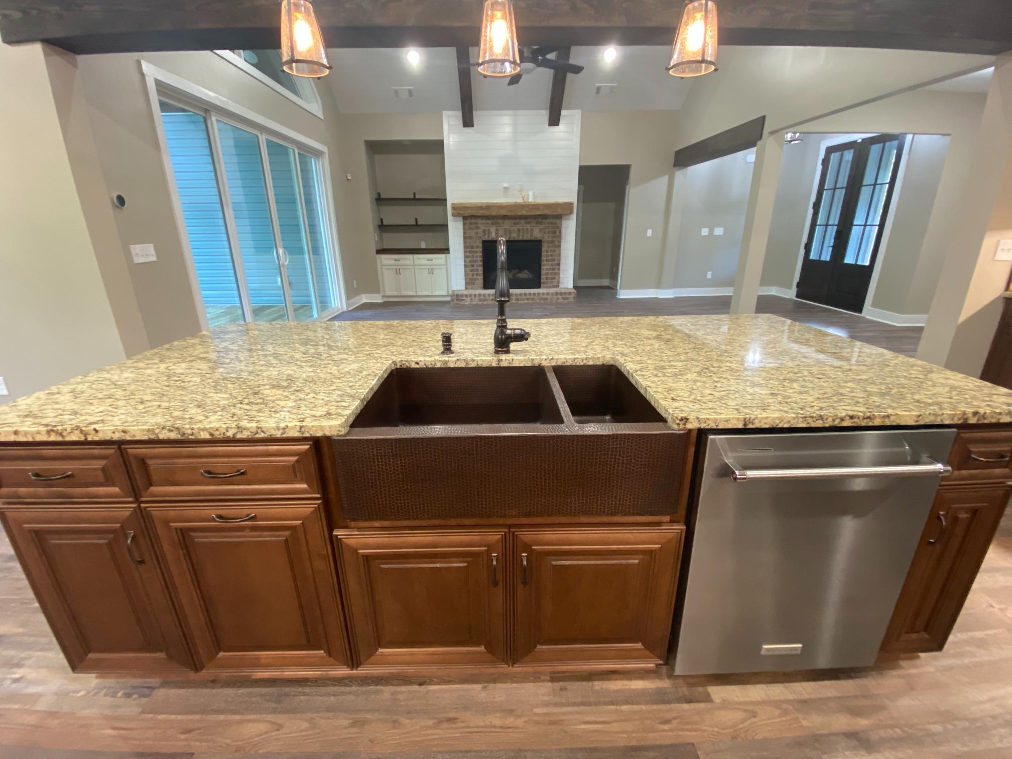 Custom kitchen interior by J&J Custom Homes